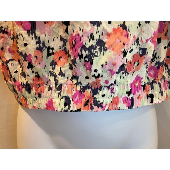 Universal Thread Asymmetrical Floral Crop Top - NWOT - Size XL - Picture 3 of 6